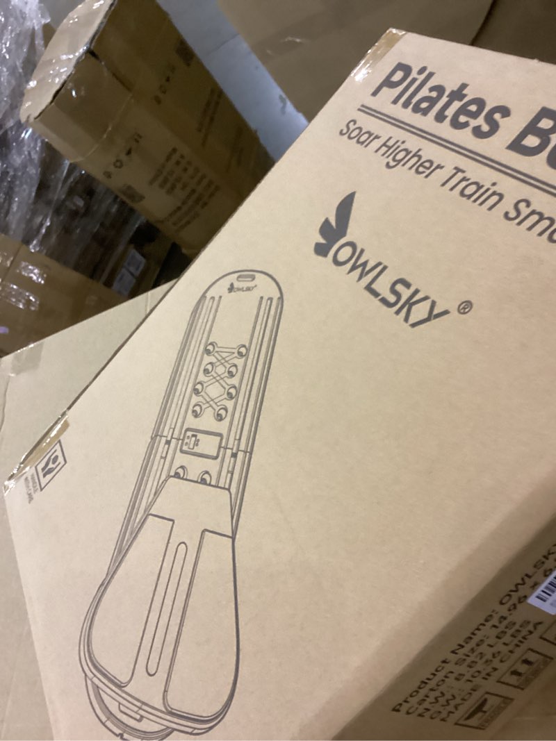 Condition photo showing New/Like New for Pilates Reformer Board – 5-in-1 Foldable Pilates Machine for Home Workout, Portable Fitness Board with Resistance Bands, Full Body Training for Women Purple