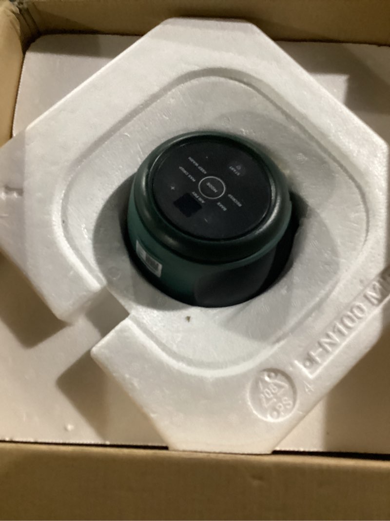 Condition photo showing New/Like New for ninja crispi 5-in-1 glass air fryer | 450°f, nontoxic, 4qt & 6-cup containers & lids | microwave, freezer, dishwasher safe | max crisp, air fry, bake, recrisp, keep warm | brit. racing green, fn103bf green bundle 4 qt