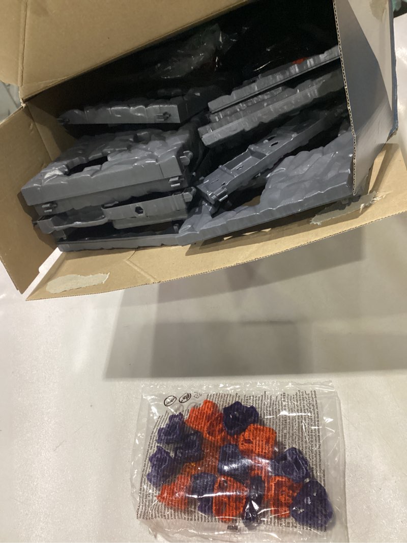 Condition photo showing New/Like New for Schleich Eldrador Creatures - 71 PC BattleCave Arena Lava Vs. Shadow Playset - Interactive Lava Bull and Shadow Hound Set - Animal Monster Figurines for Boys and Girls - Toys for Kids Ages 7+ | 42673 Lava Bull vs. Shadow Hound