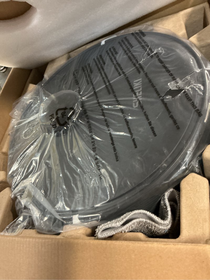 Condition photo showing Good Condition for robot vacuum and mop combo, mapping robotic vacuums cleaner with 75 days self-emptying, lidar navigation smart & strong suction, wifi/app/alexa/voice control, quiet for home pet hair hard floor carpet light gray