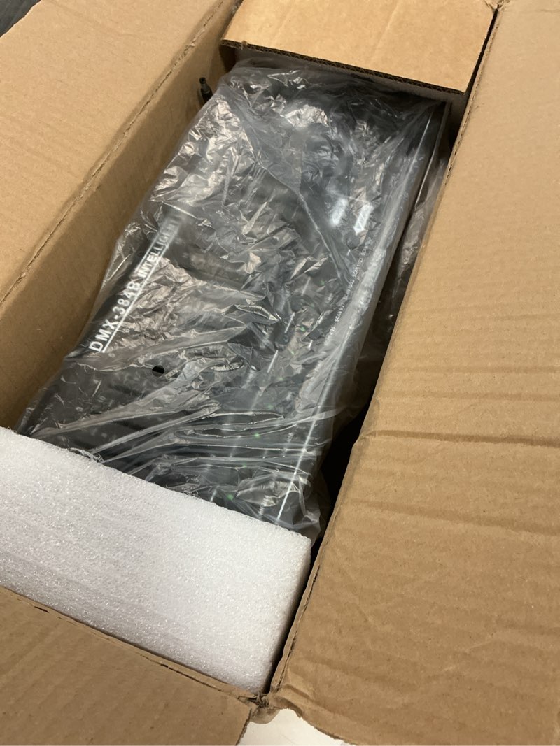 Condition photo showing Good Condition for DMX512 DJ Controller 384CH DMX Cotroller Use for Program Editing of Bar Club Live Lights Show Support 30 Banks 8 Scenes 24 Fixtures Stage Lighting Console S black