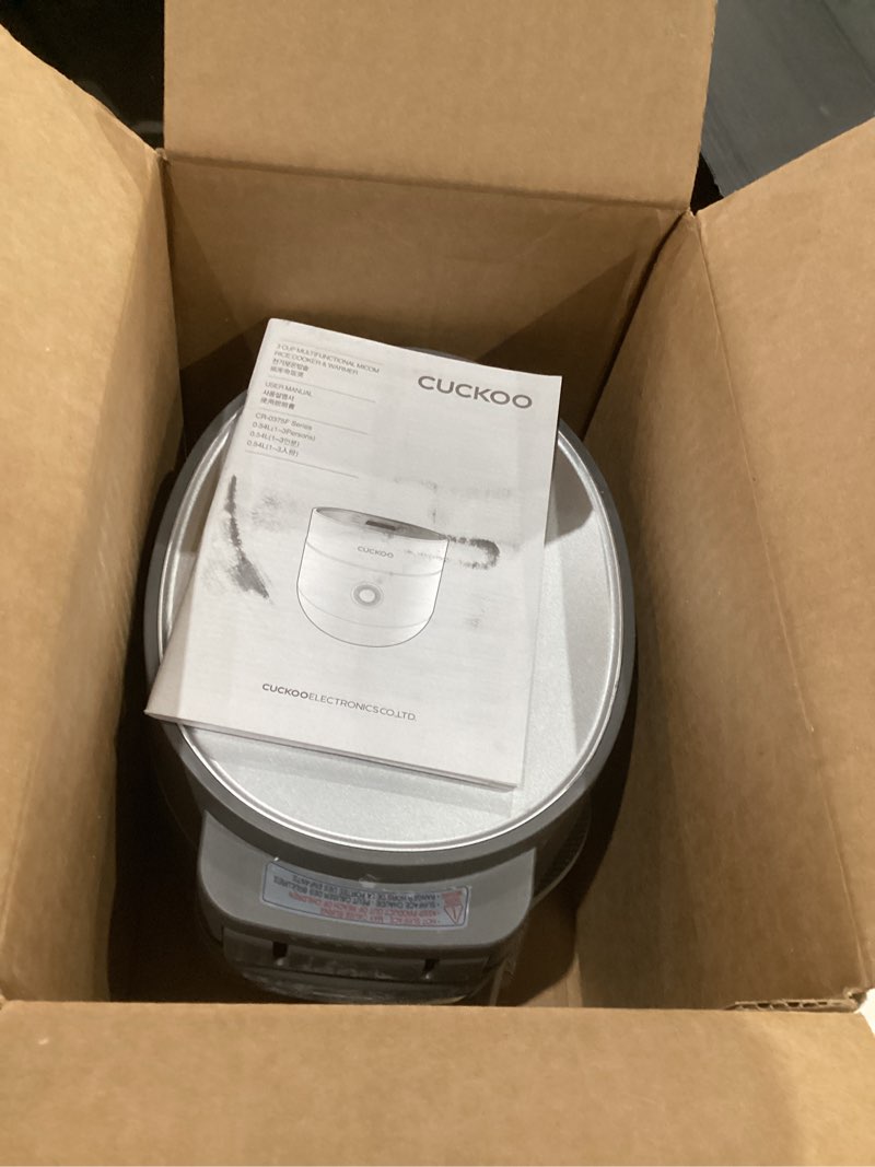 Condition photo showing As Is for 6-cup   micom   rice   cooker   (cr-0661f)