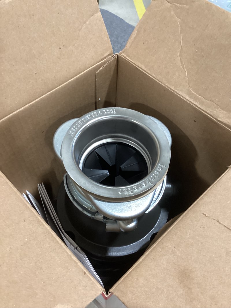 Condition photo showing Good Condition for insinkerator badger 5 garbage disposal, standard series 1/2 hp continuous feed food waste disposer, black, set of 1