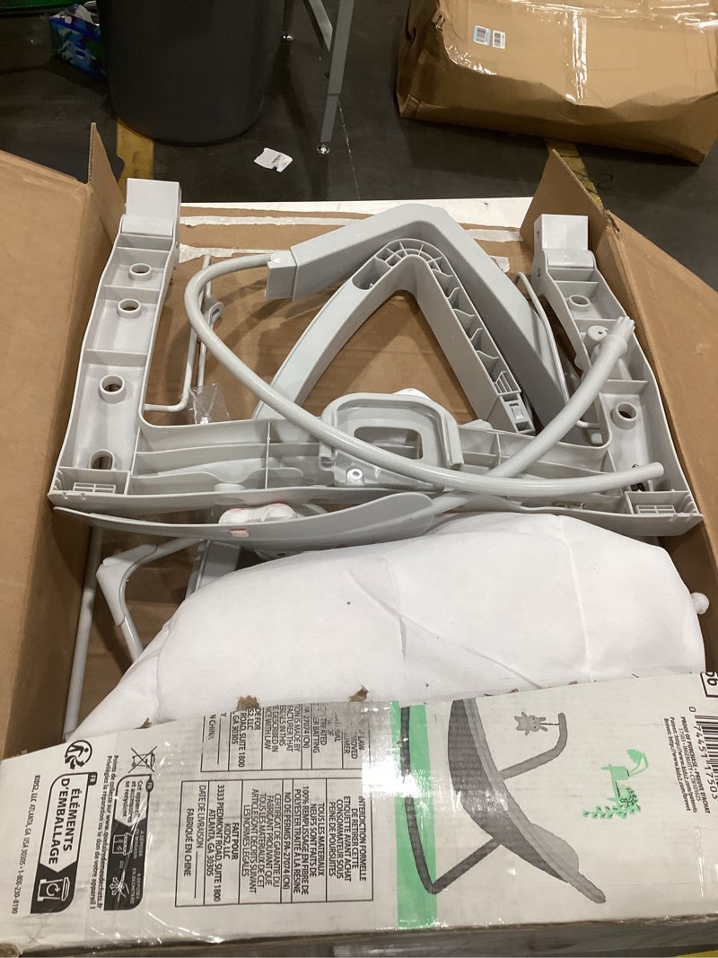 Condition photo showing As Is for ingenuity keep cozy 3-in-1 grow with me vibrating baby bouncer seat & infant to toddler rocker, 0-30 months up to 40 lbs (pink lily)