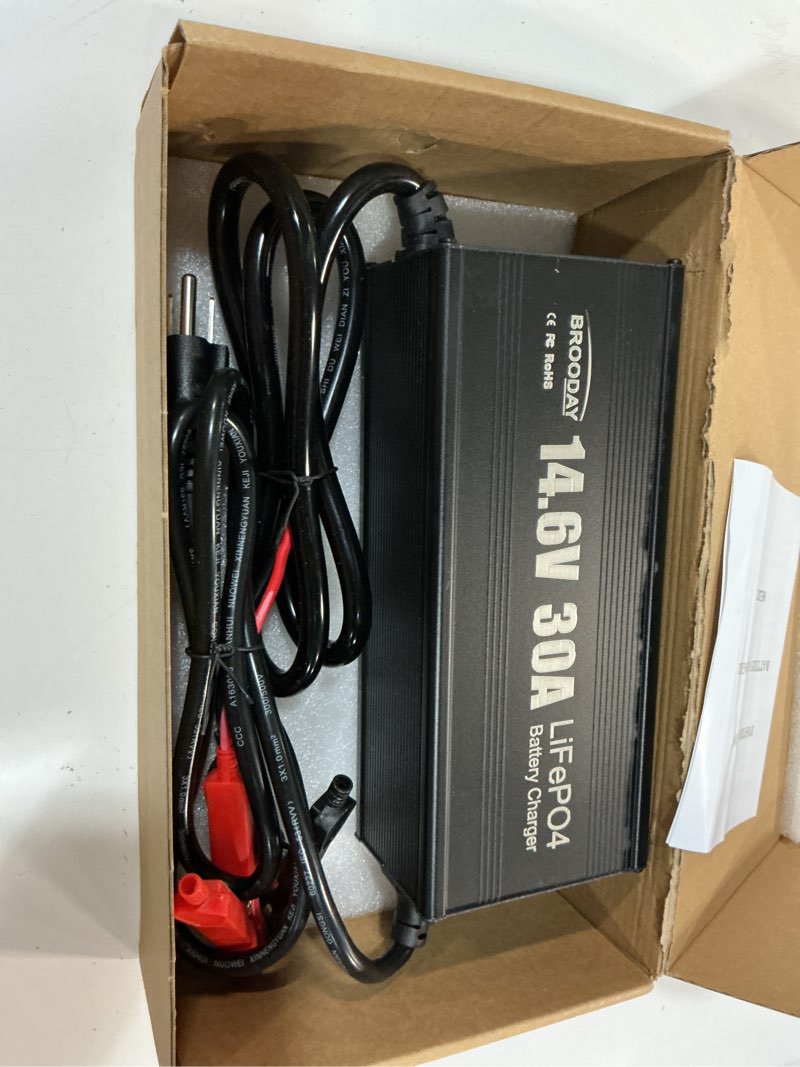 Condition photo showing Good Condition for 12v 30a lifepo4 battery charger, 14.6v lithium battery charger, fast charging, over-current and over-voltage protection for 12v lithium iron phosphate batteries 14.6v 30a