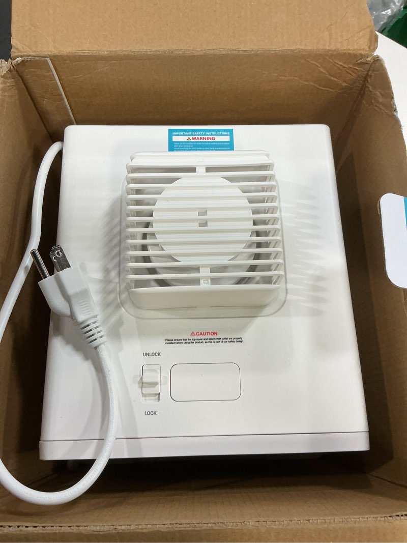 Condition photo showing Good Condition for Stainless Steel Humidifier, 3L Warm Mist Humidifier, Easy Clean with Warm Steam Humidifier, Healthy Air Mist Humidifiers for Bedroom Living Room, with Sleep Mode and Auto-off Setting 3LWhite
