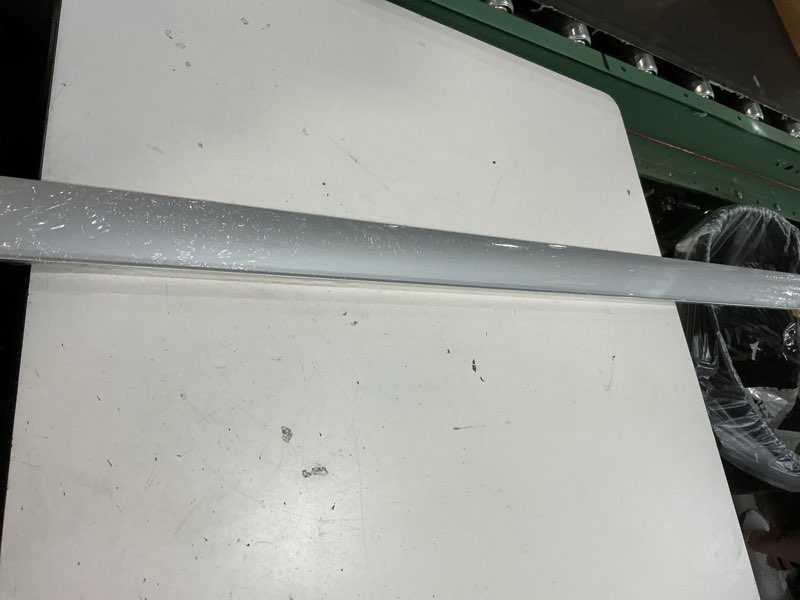 Condition photo showing New/Like New for pemko aluminum door bottoms overhead rain top drip, clear anodized, 2-1/2”w x 52"l x 5/8”h - 346c52