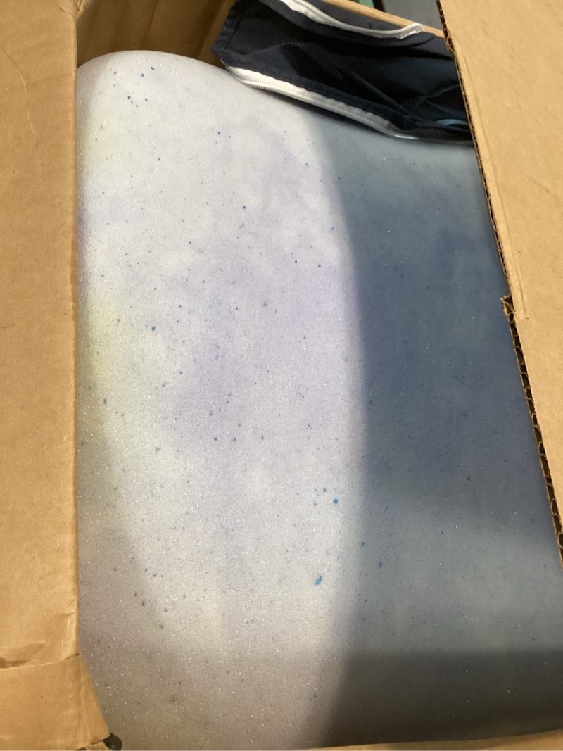 Condition photo showing Good Condition for serta thermagel cooling, pressure-relieving memory foam mattress topper, 3 inch, king, made in the usa king 79"x75" 3 inch