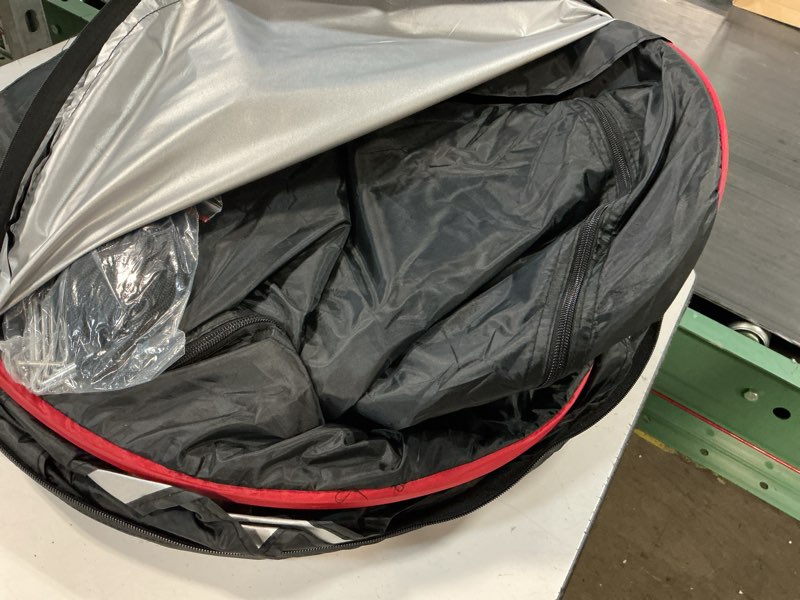 Condition photo showing Good Condition for your choice privacy tent - pop up shower changing toilet tent portable camping privacy shelters room 6.2 ft tall with carrying bag for outdoors indoors black