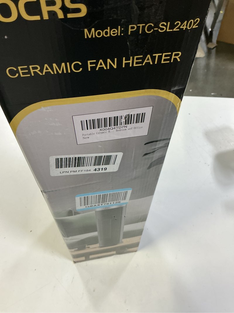 Condition photo showing Good Condition for Space Heater for Indoor Use with Remote - 70° Oscillating Tower Electric Heater, 24 Inchs, 12H Timer, 1500W Quiet PTC Ceramic Heating with Thermostat, Fast Safety Heat for Office, Home, Bedroom