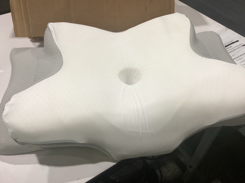 Condition photo showing Good Condition for ultra pain relief cooling pillow for neck support, adjustable cervical pillow cozy sleeping, odorless ergonomic contour memory foam pillows, orthopedic bed pillow for side back stomach sleeper