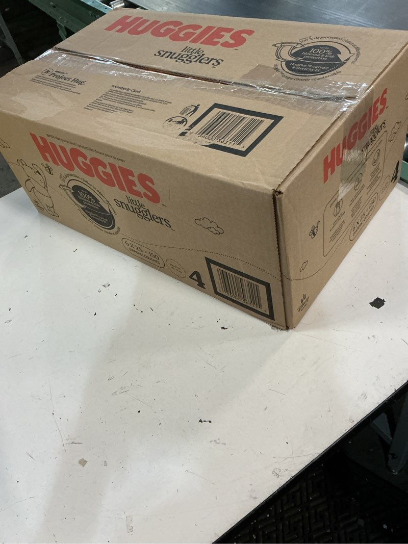 Condition photo showing New/Like New for huggies little snugglers disposable diapers - size 4 - 150ct