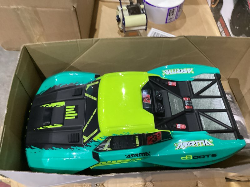 Condition photo showing New/Like New for ARRMA RC Truck 1/10 Fury 2wd 223S BLX Brushless Short Course Truck RTR (Battery and Charger Not Included) with DSC, Green, ARA3521T2