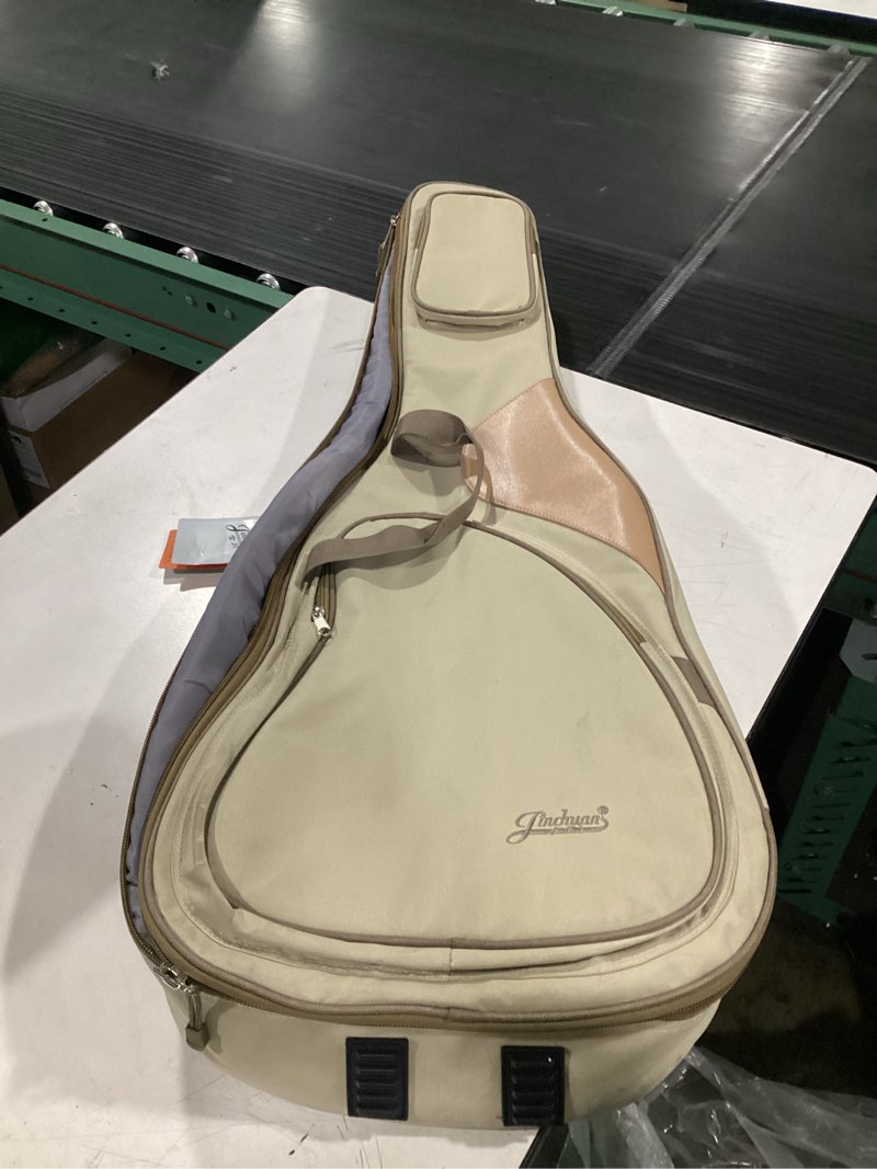 Condition photo showing Good Condition for heavy duty padded water poof 1680d sliver bird acoustic guitar bag