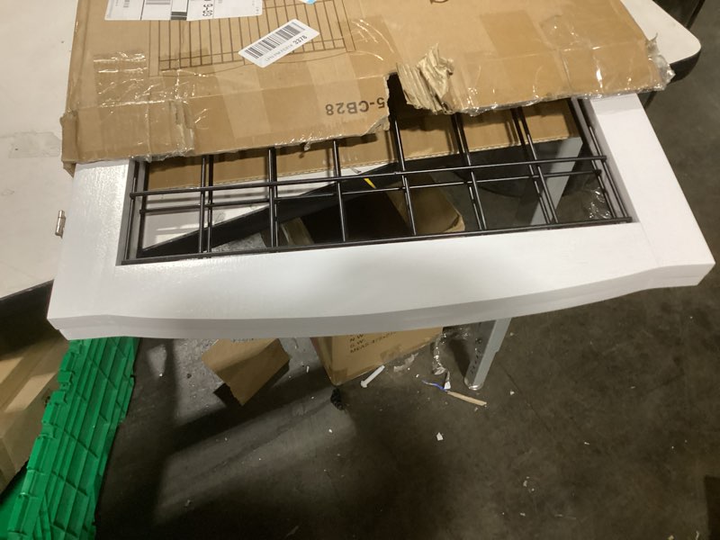 Condition photo showing Good Condition for LZRS 2-Panel Freestanding Foldable Wood Dog Gate – Solid Wood & Steel Wire, Chew-Resistant Pet Barrier for Indoor Use, Ideal for Small to Medium Dogs, White 24"Height-2 Panel White