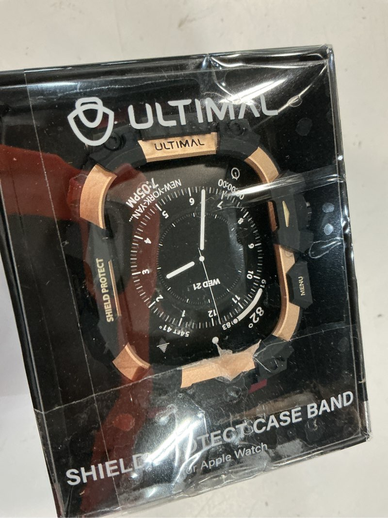 Condition photo showing Good Condition for ultimal rugged case with band for apple watch 49mm,compatible with apple watch ultra 3/2/1, military grade shockproof bumper cover for iwatch tactical band men (49mm,red) red 49mm