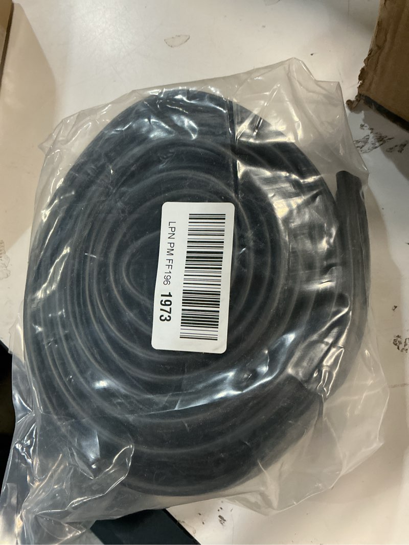 Condition photo showing Good Condition for ToLanbbt 10FT Garage Door Seals Bottom Rubber 0.19" P Bulb Bottom Weather Seal, Overhead Garage Door Seal Replacement Weather Stripping (10 FT, Black) 10 FT Black (0.19 IN Small P Bulb)