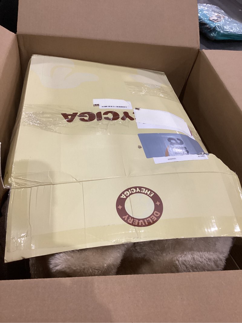 Condition photo showing Good Condition for EHEYCIGA Memory Foam XL Dog Bed for XLarge Sized, Extra Large Orthopedic Dog Sofa with Sides and Waterproof Liner, Washable Bolster Pet Bed Couch with Removable Cover, 42x30x7.5 Inch, Brown 42x30x7.5 Brown