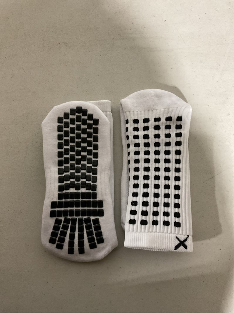 Condition photo showing Good Condition for soccer anti slip soccer socks,non slip football/basketball/hockey sports grip pads socks…