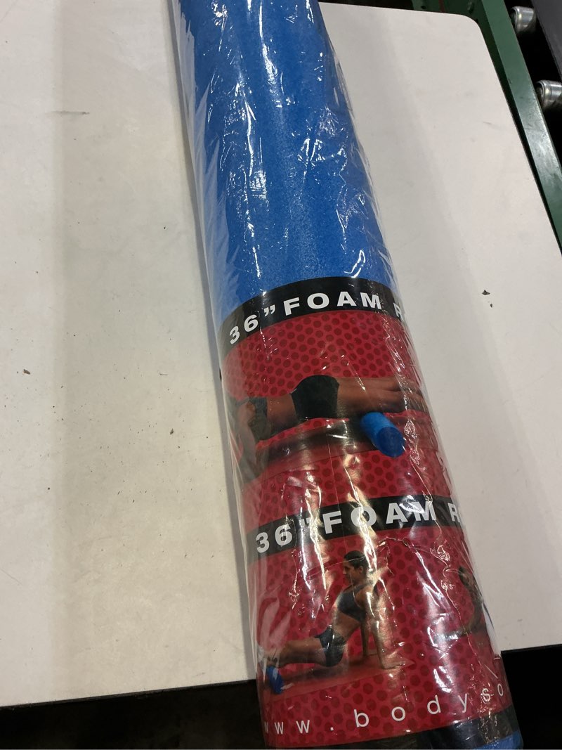 Condition photo showing New/Like New for body-solid tools 36" full foam roller - blue
