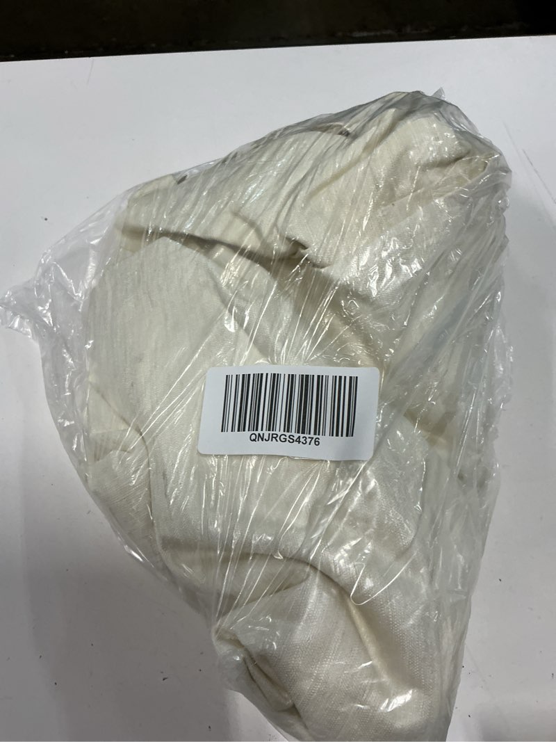 Condition photo showing Good Condition for raw silk curtain, 48x96, ivory