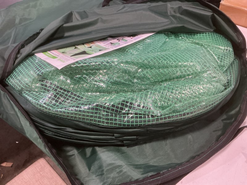 Condition photo showing Good Condition for Porayhut Pop Up Greenhouse Tent,Portable X-Large Walk-in Flower House ,Indoor Outdoor Gardening Plant Sunshine Room with PE Mesh Cloth Cover for Protecting Plant from Cold Frost & Birds 85'' Tall Large greenhouse tent