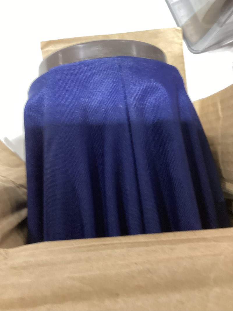 Condition photo showing Good Condition for jearey 9 ft 2-tiers patio umbrellas outdoor table market umbrella w/push button tilt/crank, 8 sturdy ribs, uv protection waterproof sunproof(navy blue) 9ft navy blue