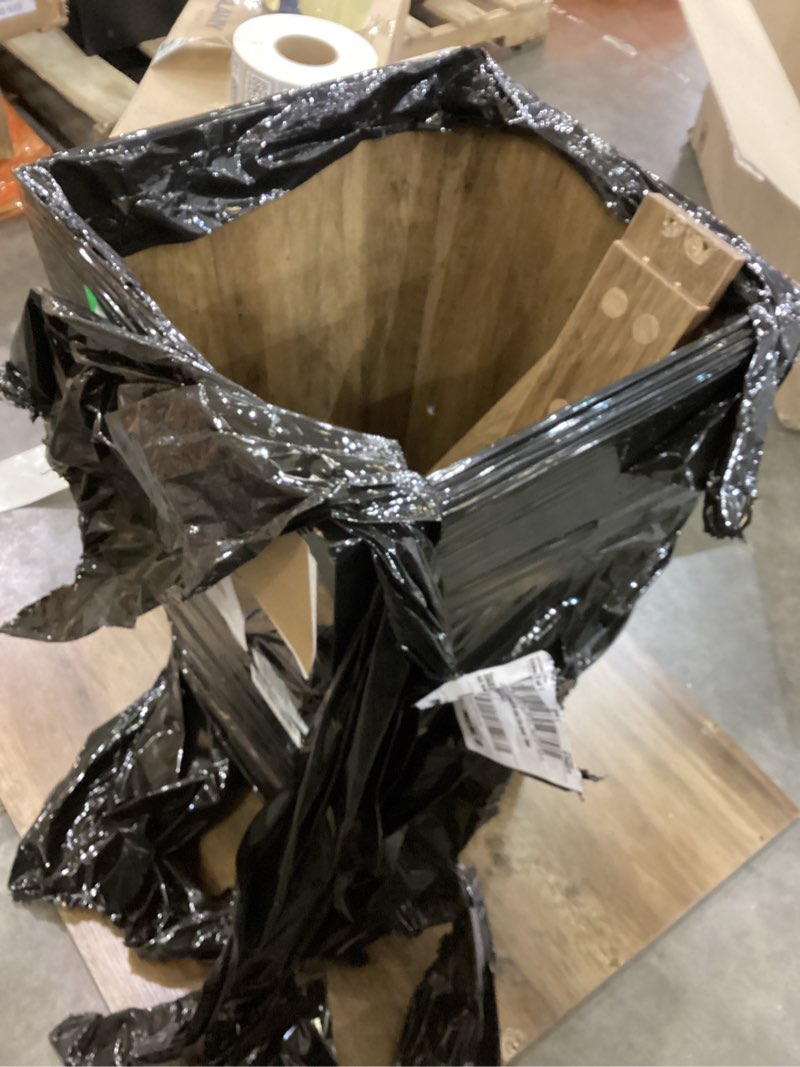 Condition photo showing New/Like New for LITTLE TREE 31.5" Small Dining Table for 4, Farmhouse Kitchen Table with Walnut Finish, Square Compact Dinner Table for Home Dining Room, Apartments, Office, Living Room & Restaurants, Walnut