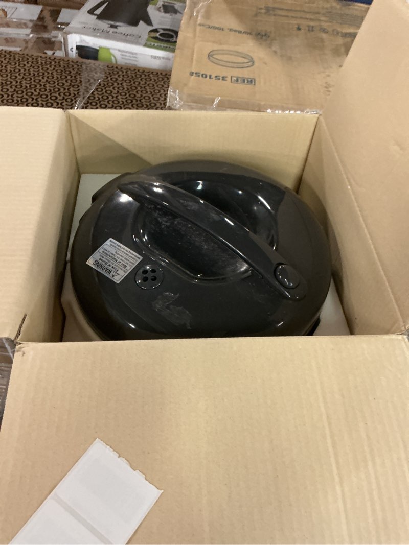 Condition photo showing As Is for zojirushi 1.8-liter rice cooker and warmer (metallic gray) metallic gray 10-cup cooker and warmer