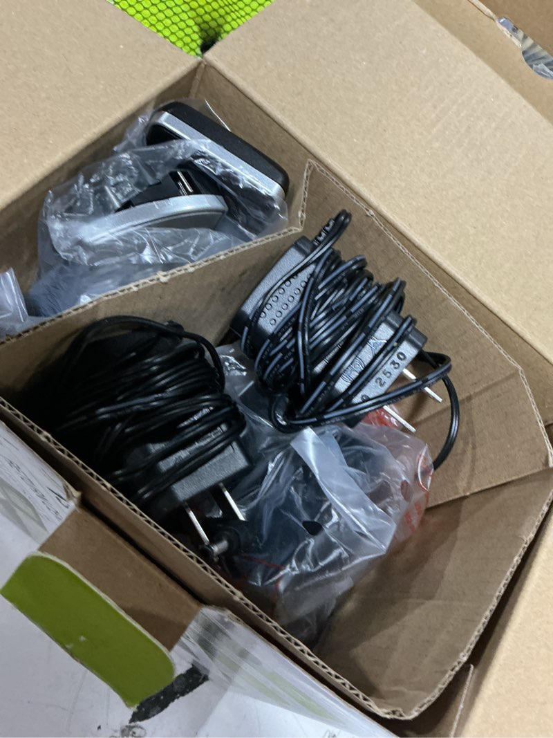 Condition photo showing New/Like New for vtech cs6919-2 dect 6.0 cordless phone with caller id and handset speakerphone, 2 handsets, silver/black