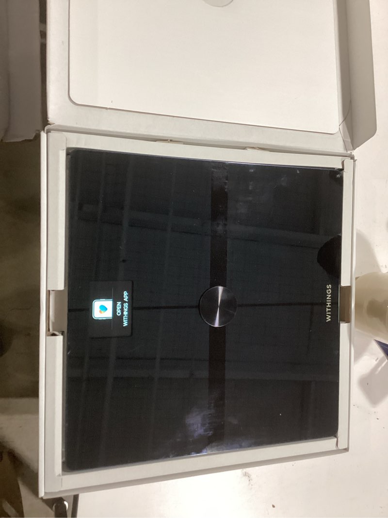Condition photo showing Good Condition for WITHINGS Body Smart - Accurate Scale for Body Weight and Fat Percentage, Body Composition Wi-Fi and Bluetooth Weight Scale, Baby Weight Scale, Smart Scale Apple Health Compatible, Bathroom Scale Black Body Smart
