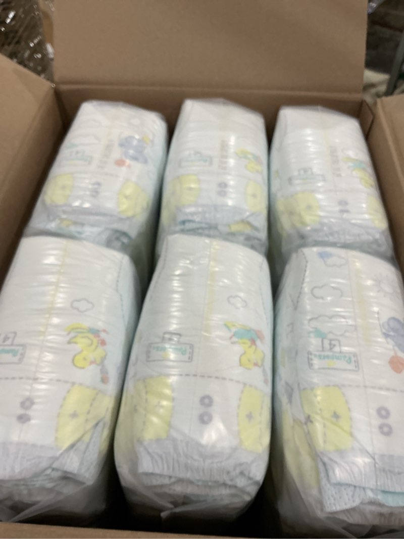 Condition photo showing New/Like New for pampers swaddlers diapers, size 4 (15-34 lbs), 150 count, fragrance free, hypoallergenic, absorbent, pediatrician recommended, skin safe size 4 150