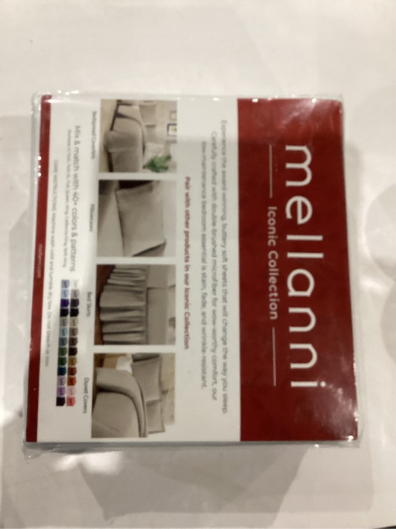 Condition photo showing Good Condition for mellanni extra deep king sheets - 4 pc iconic collection bedding - hotel luxury, ultra soft, cooling bed sheets - wrinkle, fade, stain resistant (king, white) 1102 white king - extra deep pocket