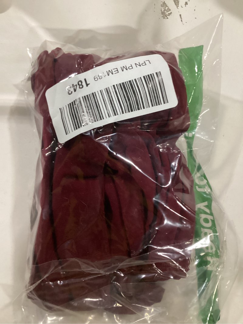 WDIRARA Women's Burgundy Red Opaque Tights Pantyhose Tights High Waist Stockings Burgundy Solid Larg