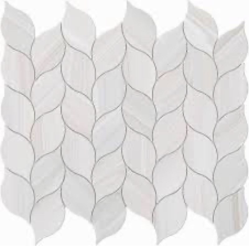 Tilingview 10-Sheet Peel and Stick Backsplash Tile for Kitchen, Self-Adhesive Mosaic Glossy Leaf Sti