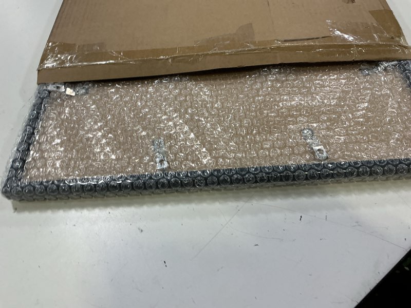 Condition photo showing New/Like New for upsimples 16x24 picture frame, display pictures 14x20 with mat or 16 x 24 without, wall hanging poster frames, black, 1 pack black 16x24