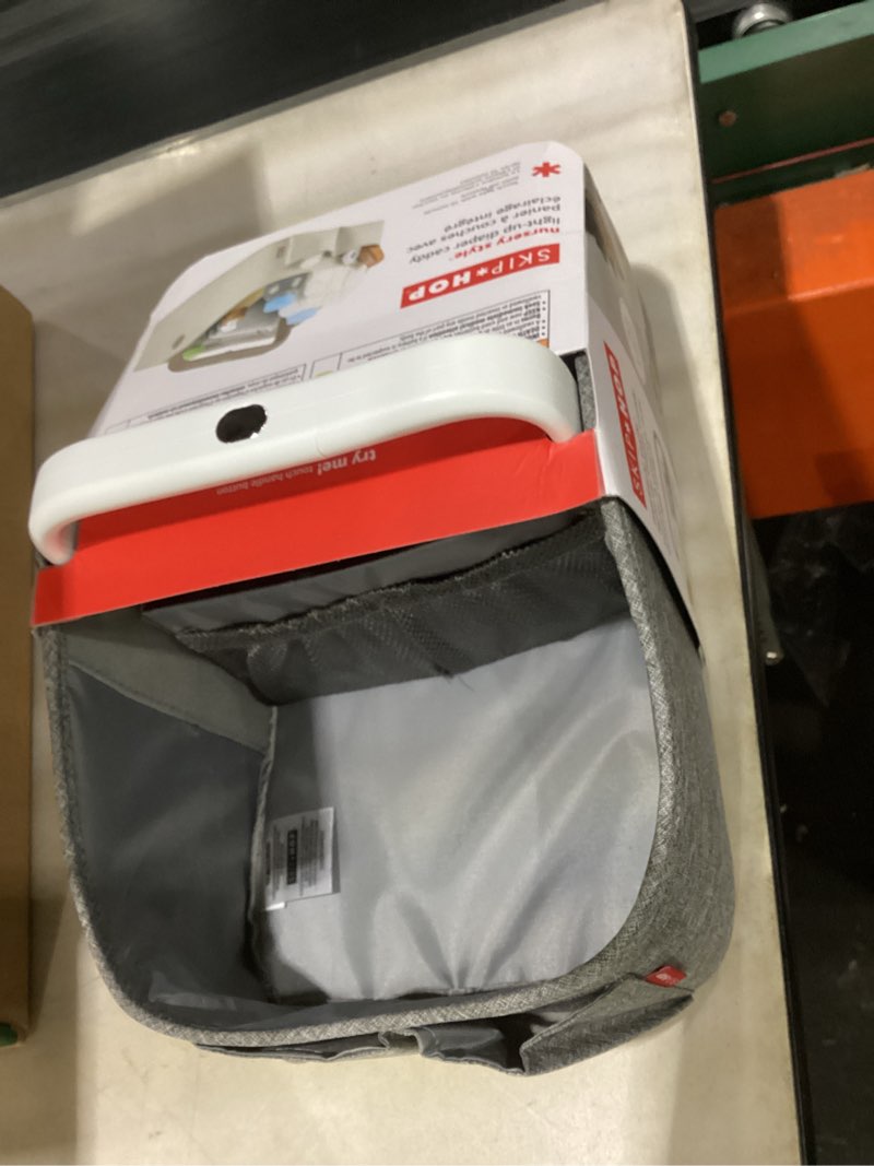 Condition photo showing Good Condition for skip hop diaper caddy organizer with touch sensor night light nursery style heather grey