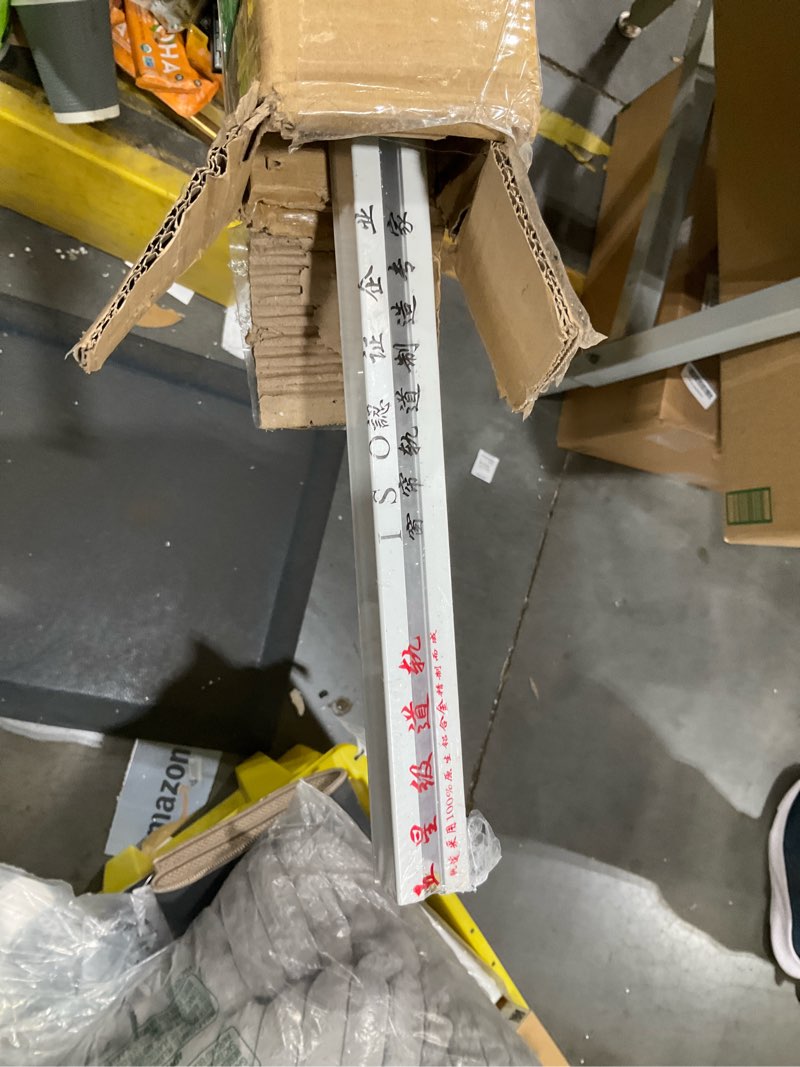 Condition photo showing Good Condition for 1 Ft (Sample) Heavy-Duty Aluminium Curtain Track System, Wall and Ceiling Mounted, Rails with Quiet Glide Runners, Hooks, Brackets for Window, Door, Room Divider (White) White 1 Ft