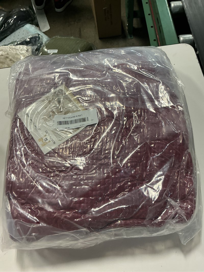 Condition photo showing New/Like New for h.versailtex sectional couch covers 6 pieces stretch sofa covers for sectional sofa set separate l shaped couch cover for both left/right couch (seat and back: 1 chaise + 2 sofa, burgundy) seat and back: 1 chaise + 2 sofa burgundy