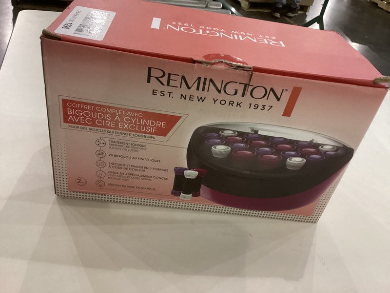 Condition photo showing As Is for Remington Ionic Conditioning Hair Setter, 20 Velvet Hair Rollers, 6 Large (1¼”), 10 Medium (1"), 4 Small (¾”), Blowout Style Hair Curlers