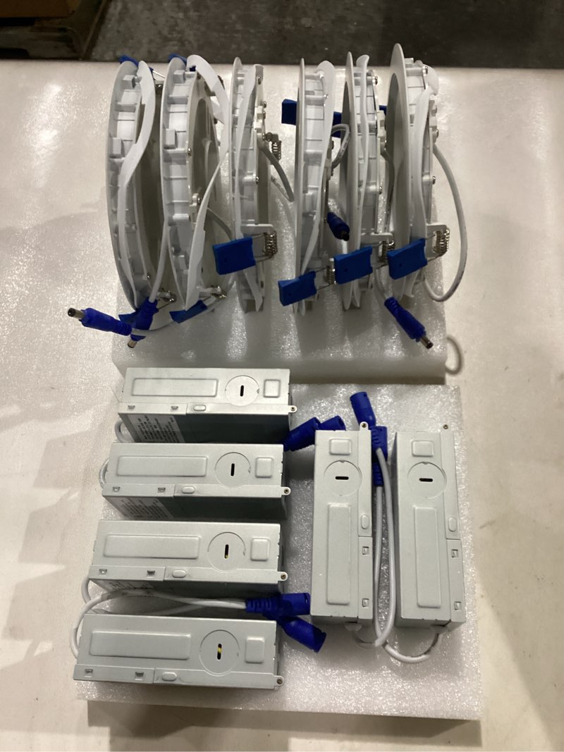 Condition photo showing New/Like New for 12 Pack 6 Inch Ultra-Thin LED Recessed Ceiling Light with Junction Box, 3000K Warm White Dimmable, 13W 110W Eqv, 850lm High Brightness - ETL and Energy Star Certified