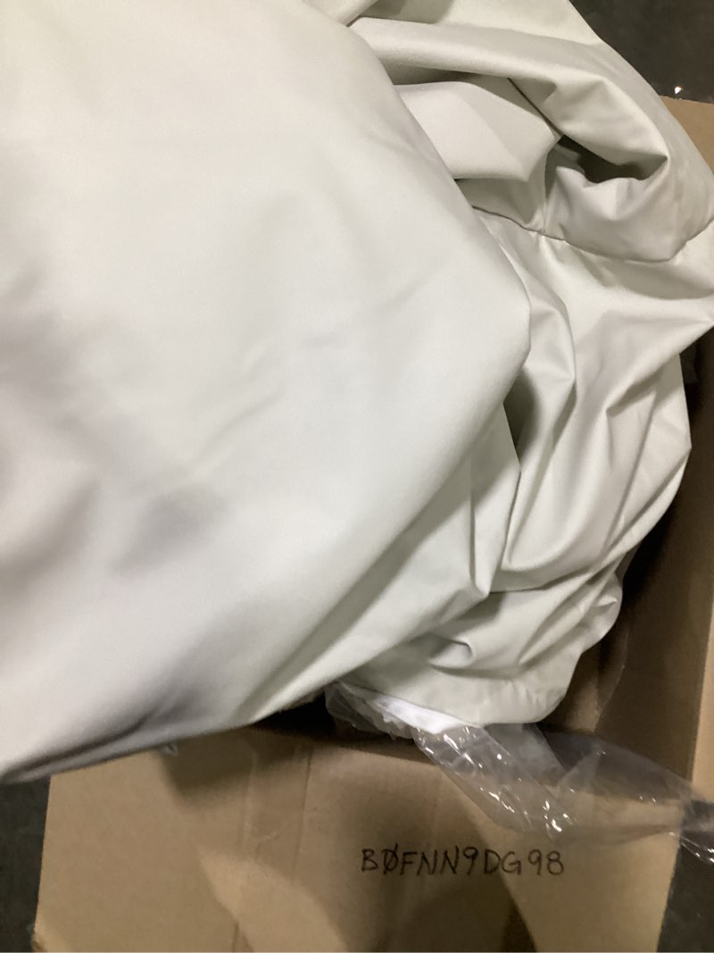 Condition photo showing Good Condition for novilla foldable mattress, queen size comfort foam trifold mattress with cloud design cover, 4 inch folding mattress for back pain relief, suitable for camping, rv travel, 80"x60"x4" white queen