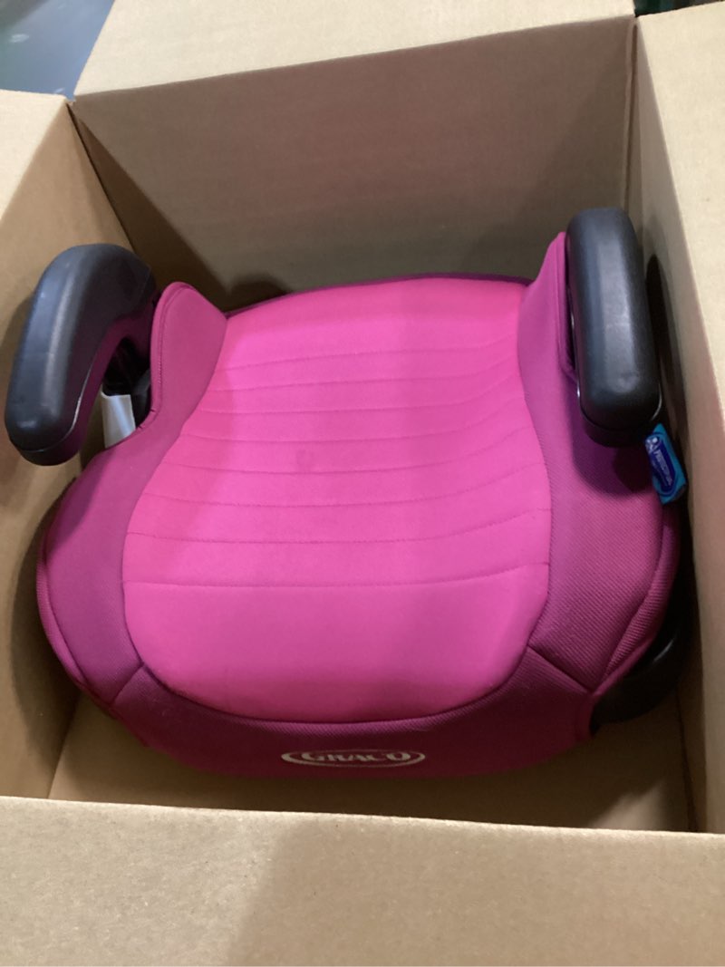 Condition photo showing As Is for Graco TurboBooster 2.0 Backless Booster Car Seat, Trisha, Easy to Clean with Halfway Cup Holders