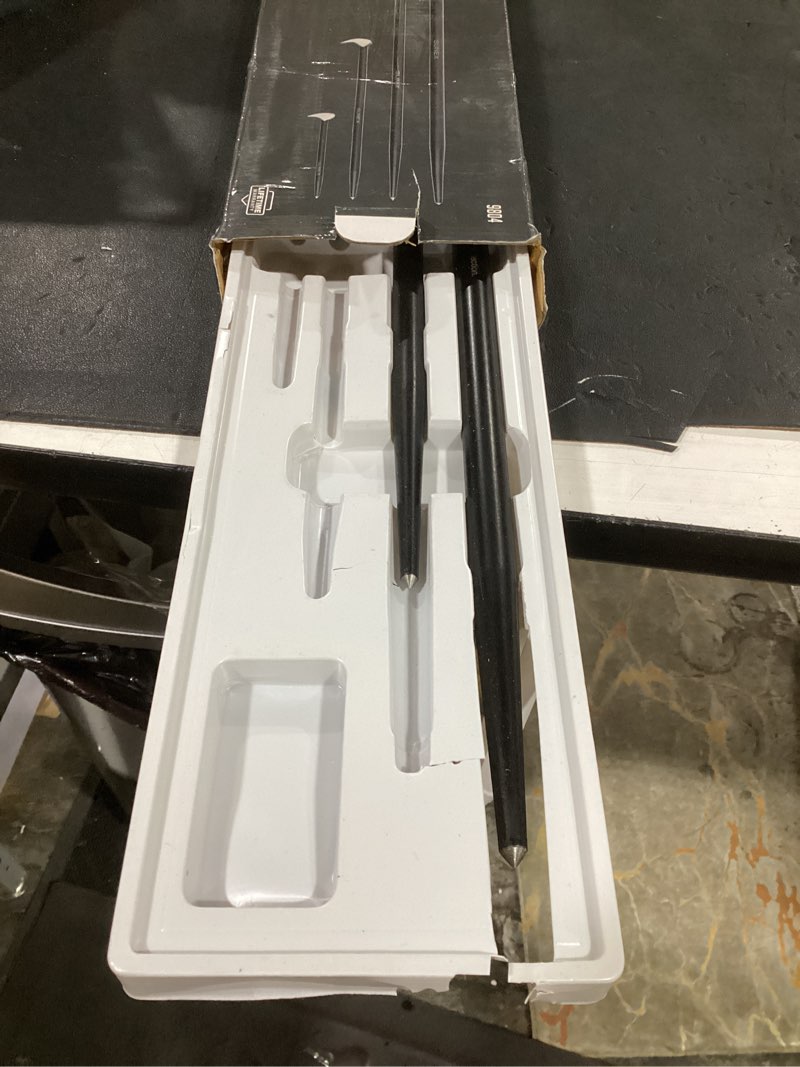 Condition photo showing As Is for (incomplete) sunex tools 9804 rolling head pry bar set, 6-inch - 20-inch, 4-piece