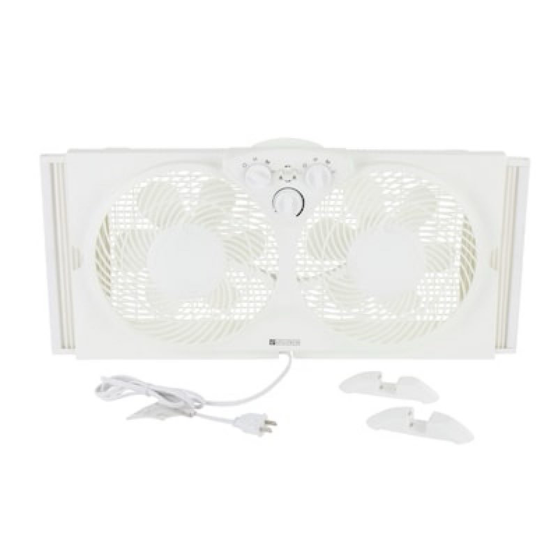  Utilitech 9-in 120 -Volt 3 -Speed Indoor White Window Fan