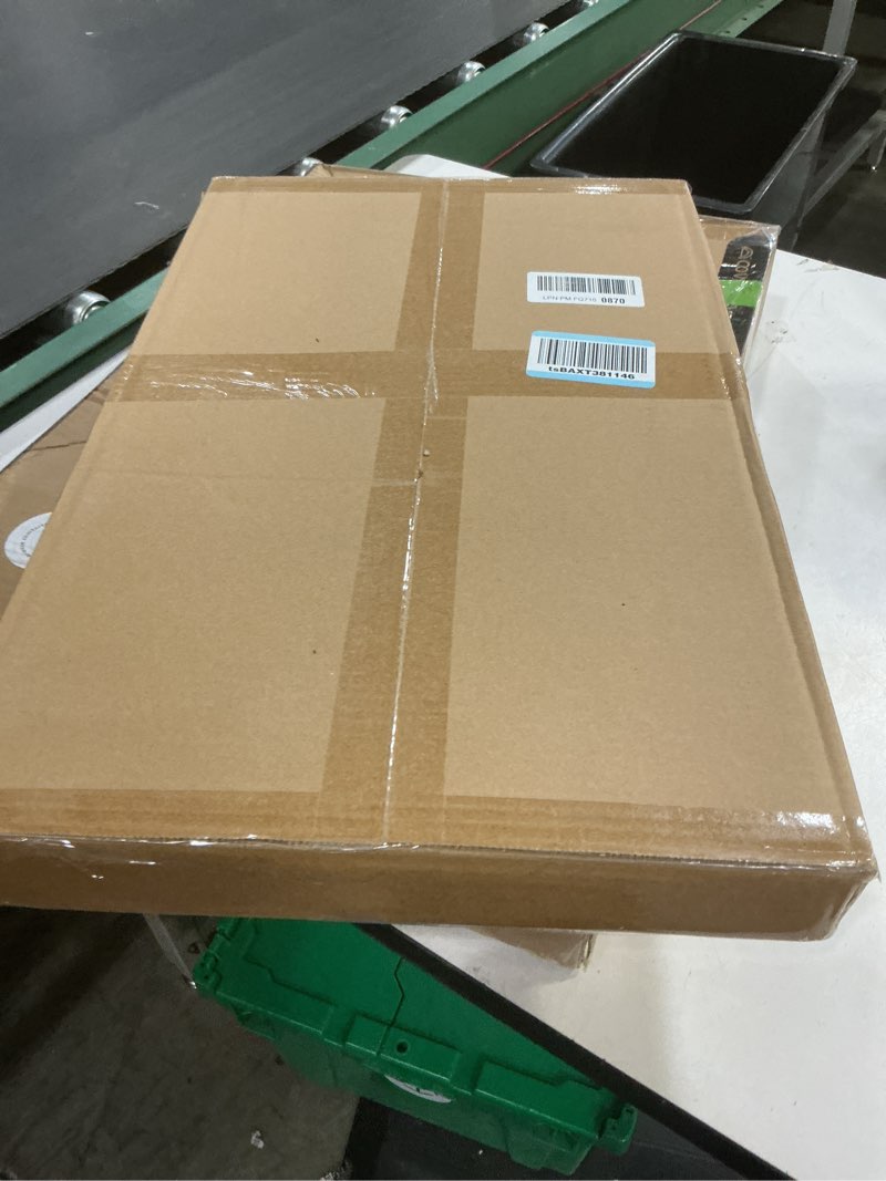 Condition photo showing New/Like New for fixed window safety guard 14”x 38” *2 pack adjustable width prevents accidental falls, non-egress, tamper resistant screws included, white 2 pack * 14x38 inches