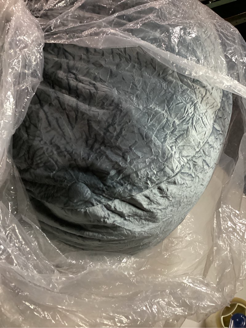 Condition photo showing As Is for Similar to item…3FT Bean Bag Chairs Teardrop Bean Bag Chair for Adults Beanbag Chair with Memory Foam Filled Machine Washable Cover for Living Room, Bedroom (Large,Grey) Grey Large