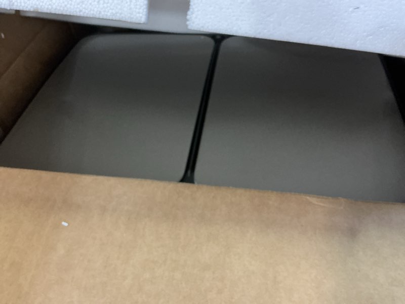 Condition photo showing Good Condition for DUMOS Kitchen Trash Can, 2×8-Gallon Garbage Can with Lid, Stainless Steel Trash Bin with 2 Removable Inner Buckets, Soft-Close Foot Pedal, Fingerprint-Resistant for Kitchen Home Office Silver 2×8 Gallon