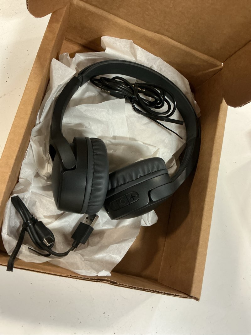 Condition photo showing Good Condition for belkin soundform mini - wireless bluetooth kids headphones, 30h battery, 85db safe volume limit, built-in microphone - toddler on-ear earphones for iphone, ipad, fire tablet, ideal for school - black black wireless (usb-c)