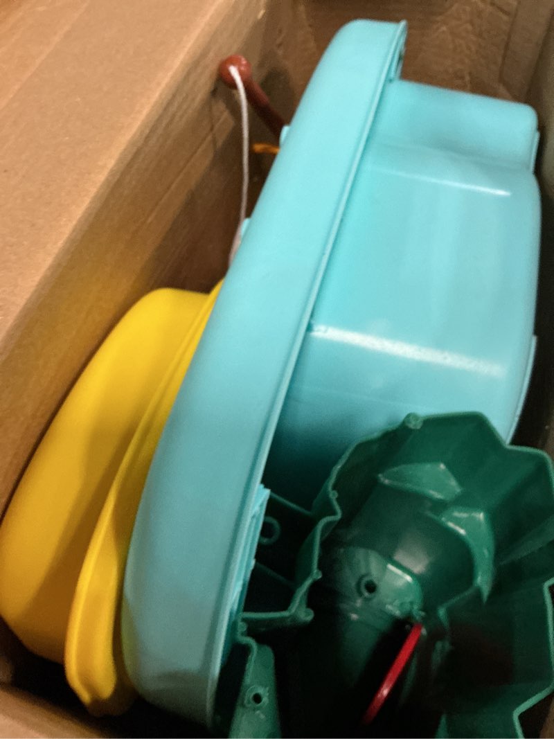 Condition photo showing Good Condition for pupu pig water table play sink toys for toddlers, kids play kitchen sink with running water, 360° electric faucet, floating fishing game, sensory water table toys for boys girls summer gifts toddler water table - blue